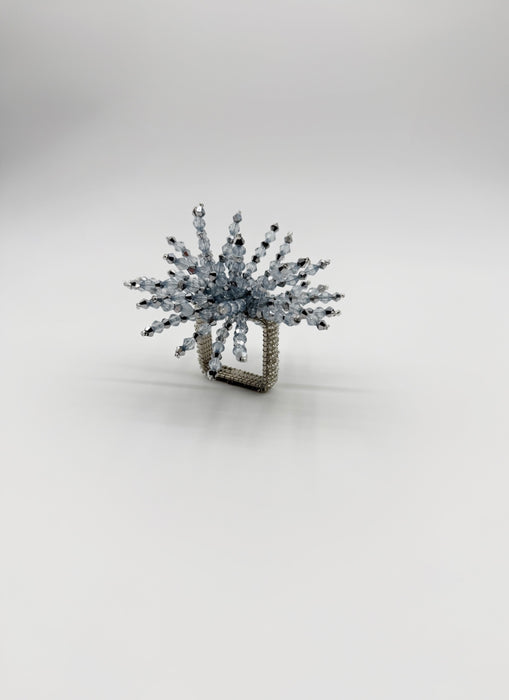 Bhakti Blue Napkin Rings, set of 4