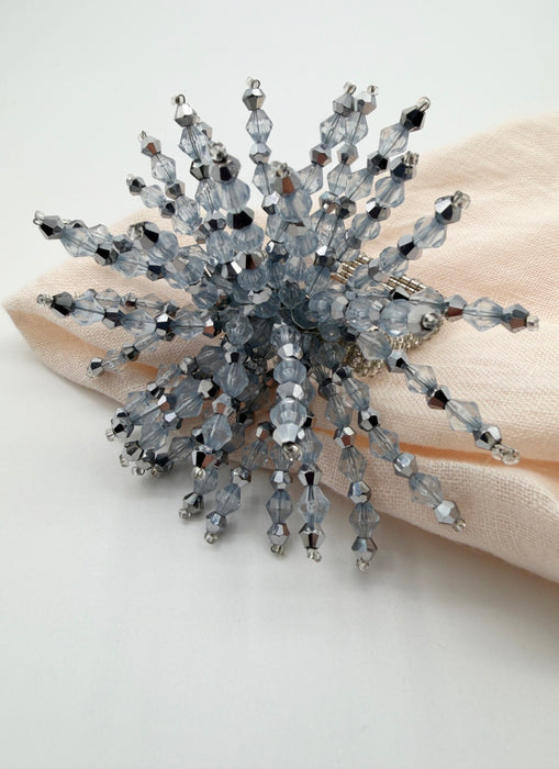 Bhakti Blue Napkin Rings, set of 4