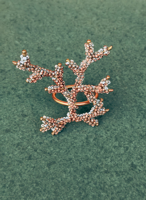 Coral Mordoré Napkin Ring, set of 4