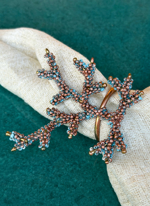 Coral Mordoré Napkin Ring, set of 4