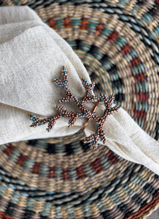 Coral Mordoré Napkin Ring, set of 4